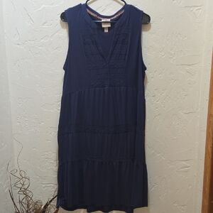 Knox Rose Deep Blue Sleeveless Midi Dress